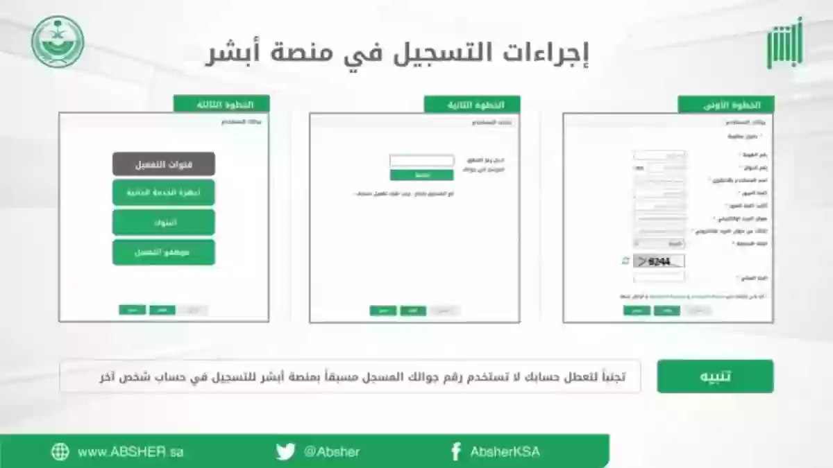 تفعيل حساب أبشر