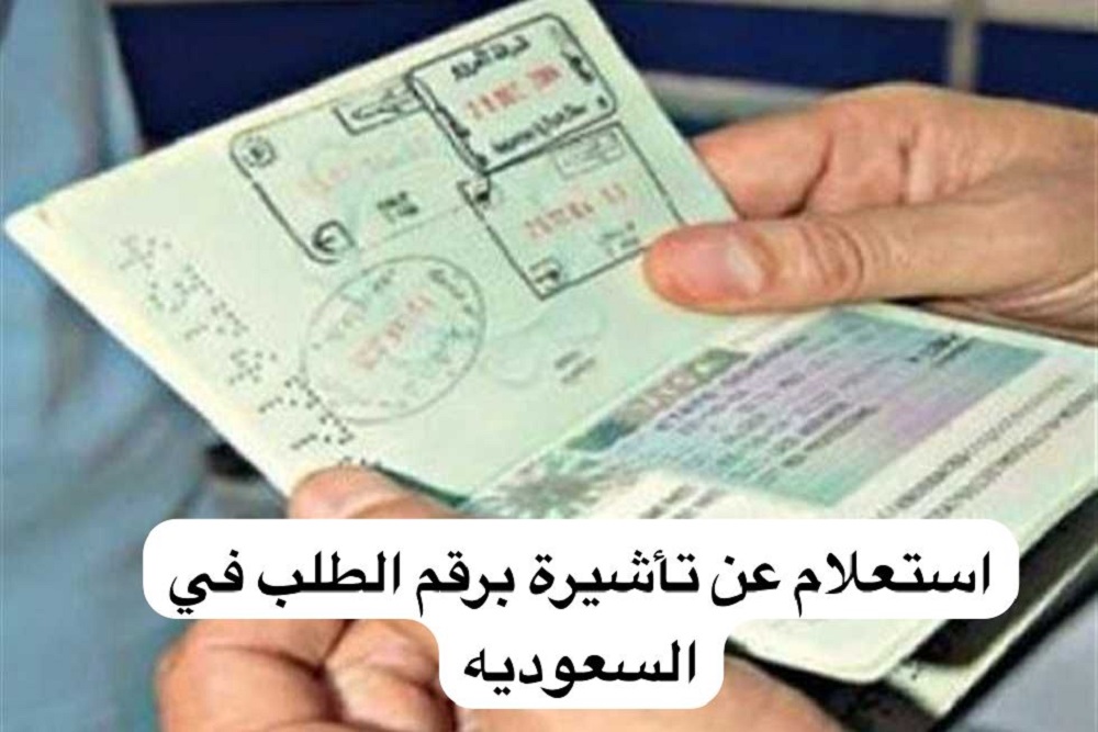 استعلام عن تأشيرة برقم الطلب 