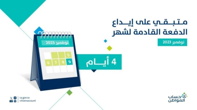 موعد إيداع حساب المواطن