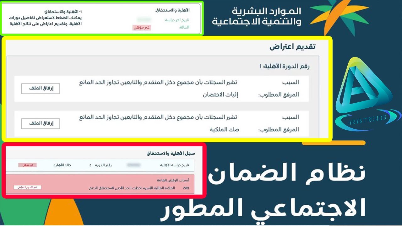 اعتراض الضمان الاجتماعي